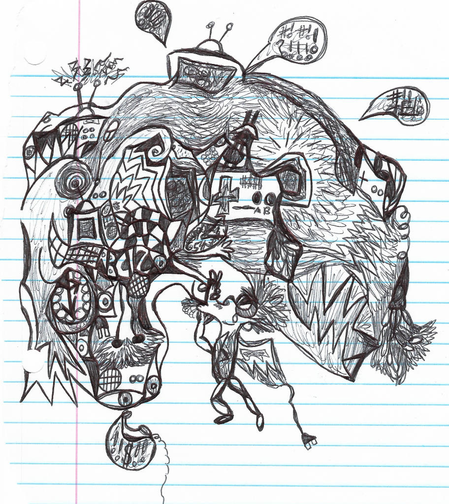 BWDerge.com doodle for home page (2004)