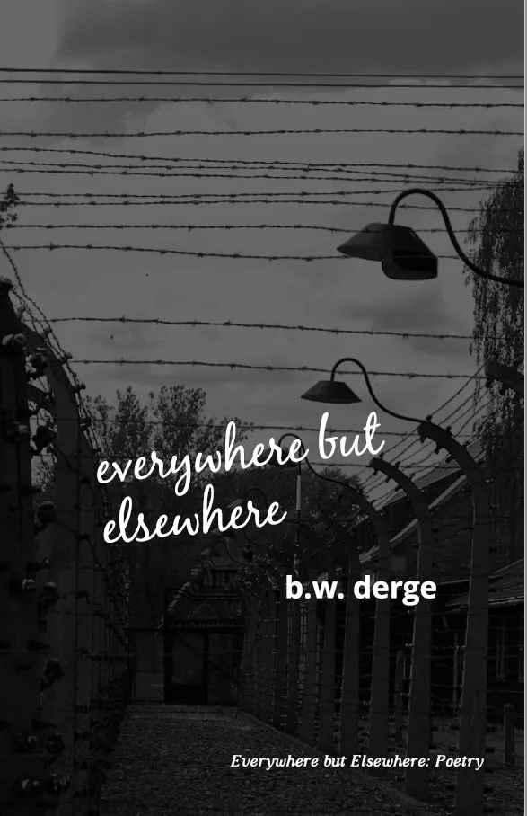 Everywhere But Elsewhere Cover, poetry by BW Derge