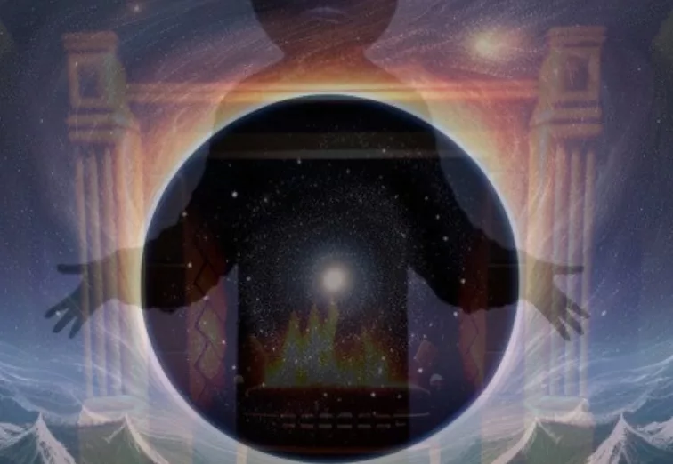 Meditation on Eternity, the infinite, and nothingness - image created with AI generator