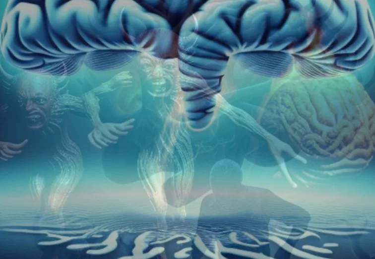 BWDerge.com Images - Death is a Beautiful Gift from the Stars - 4 A Beautiful Gift - image of demons and brains created with AI