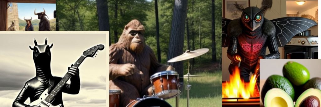 Experimental Guitar Drum Duo ; bigfoot on the drums