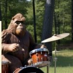 Experimental Guitar Drum Duo ; bigfoot on the drums