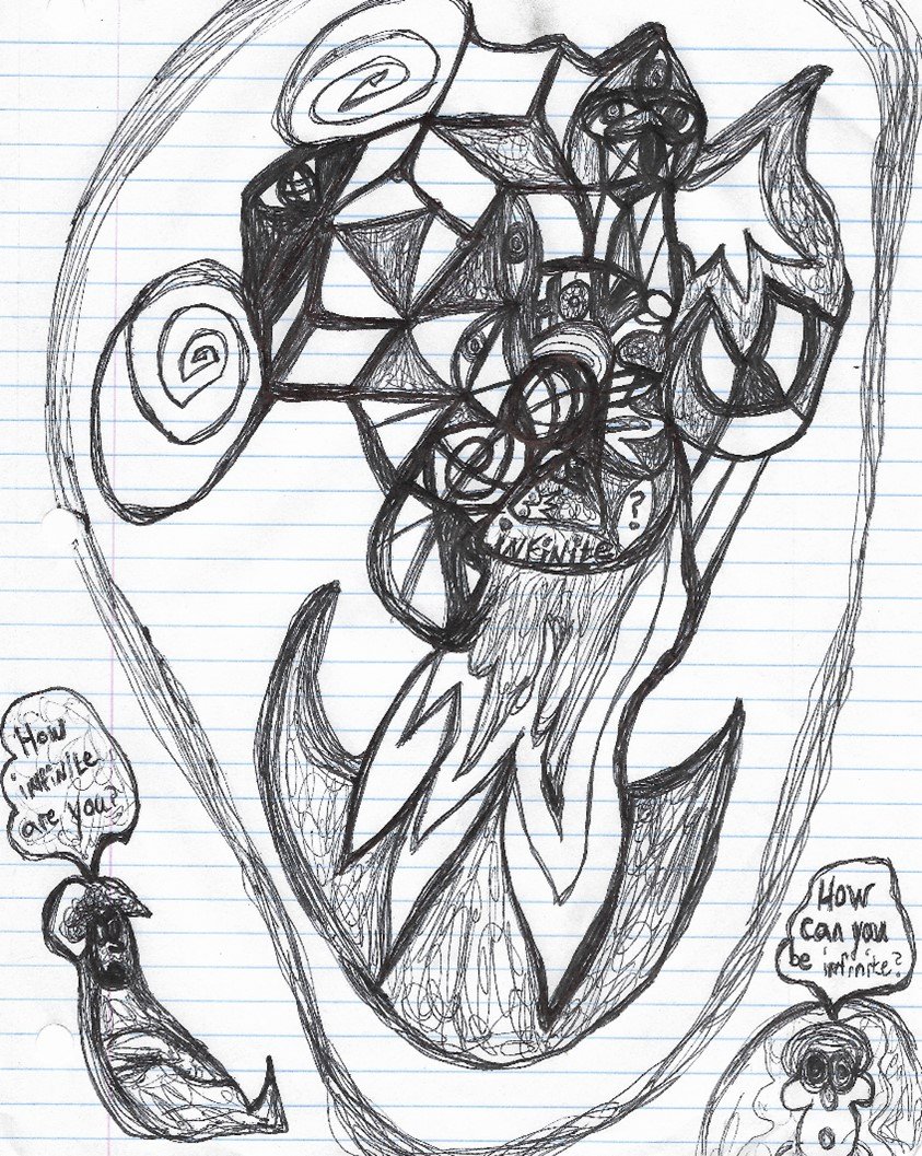 Doodles Number 4 - How Can You Be Infinite BWDerge.com How Can You Be Infinite? by BW Derge - 2024 doodle