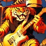 Tight Like a Rope - Guitar and Drums Improvised Jam Music recorded in Frederick MD with BW Derge on the Drums and Nick Ring on the Guitar. Image is tight like a tiger.