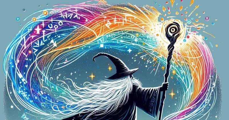 Outpour Magic Banner Banner for a poem by BW Derge called "Outpour (Magic)" from the poetry book "Paradox Locked," published in 2019