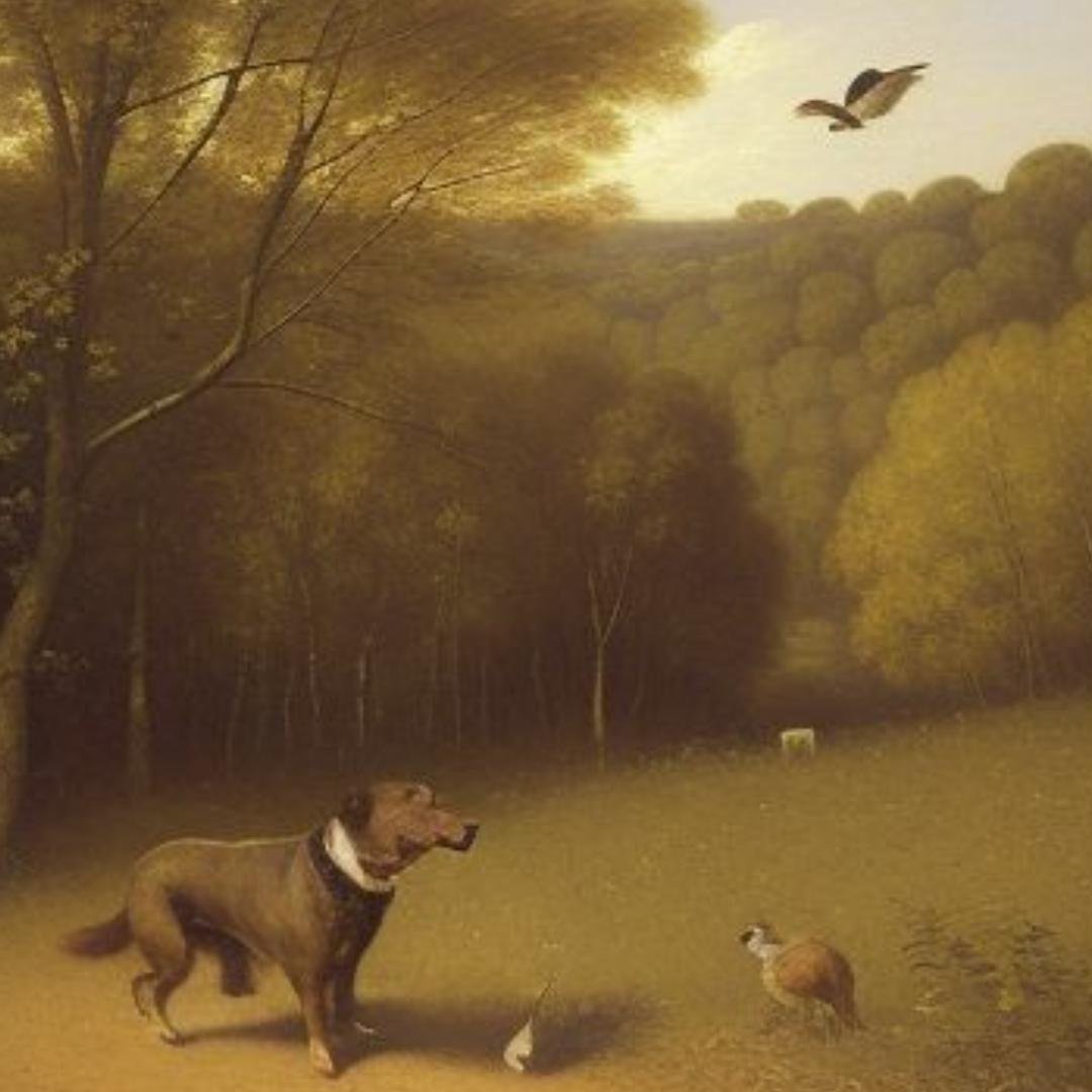 The Hunting Dog named Terry from the short story "Shoot" by BW Derge