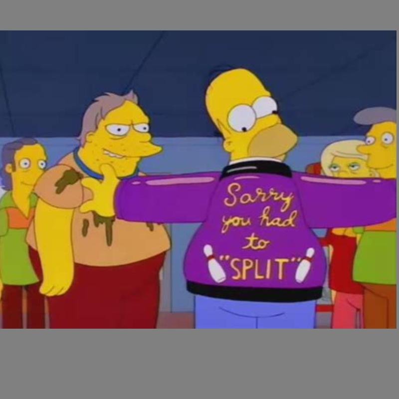 sorry to see you split - the simpsons - homer's jacket