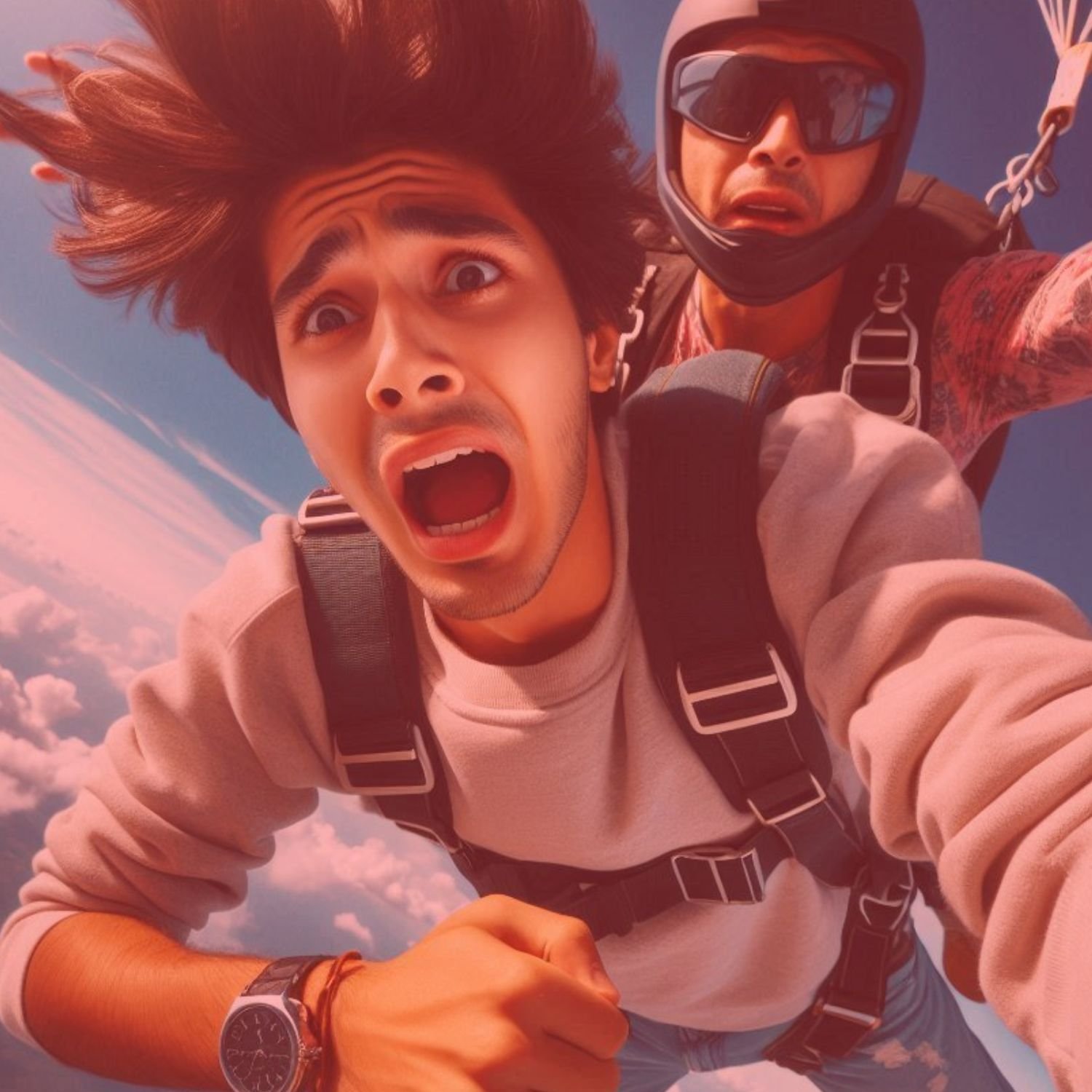 Skydiving accident - Jacob and Chad equipment malfunction midair