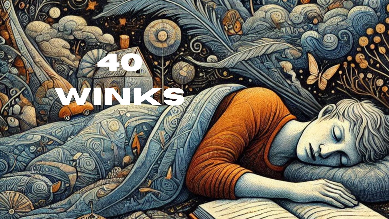 40 winks by bw derge - poem about sleep and dreams and reawakening