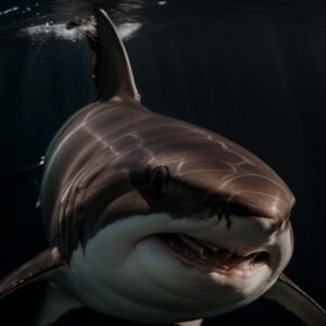 whitetip oceanic shark - salvaged and recovered