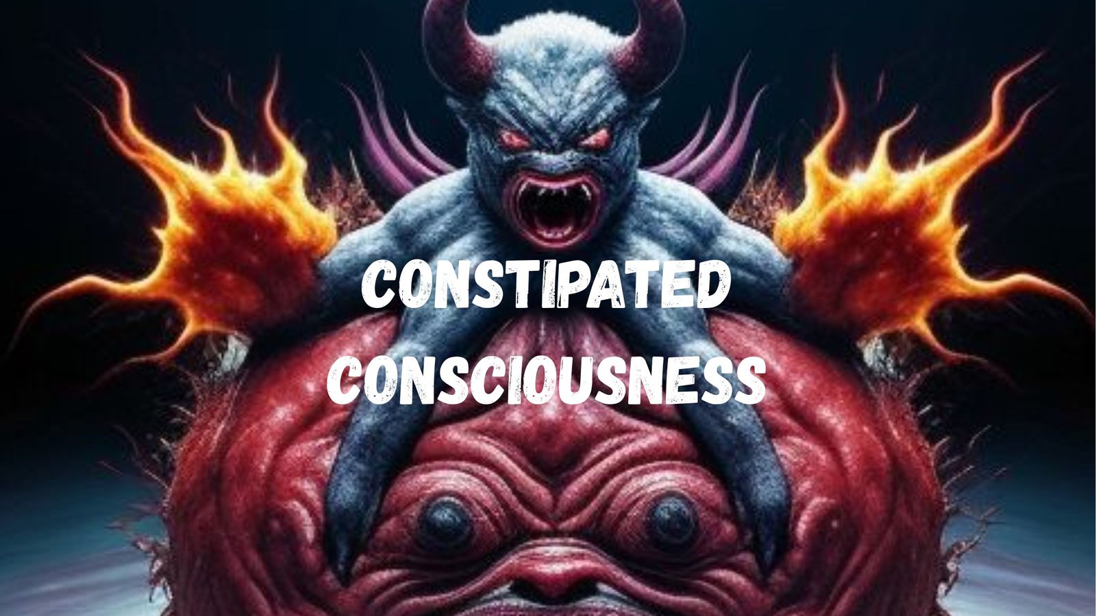 constipated consciousness - banner image Constipated Consciousness Demon - poem by BW Derge