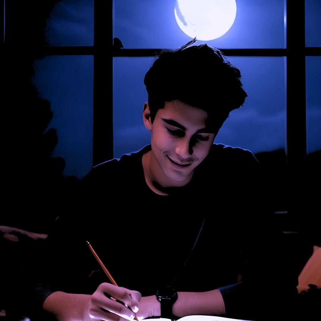 Some Dude Drawing a Doodle - Doodling - img 2 Dude Drawing Doodle Drawing at Night Peacefully