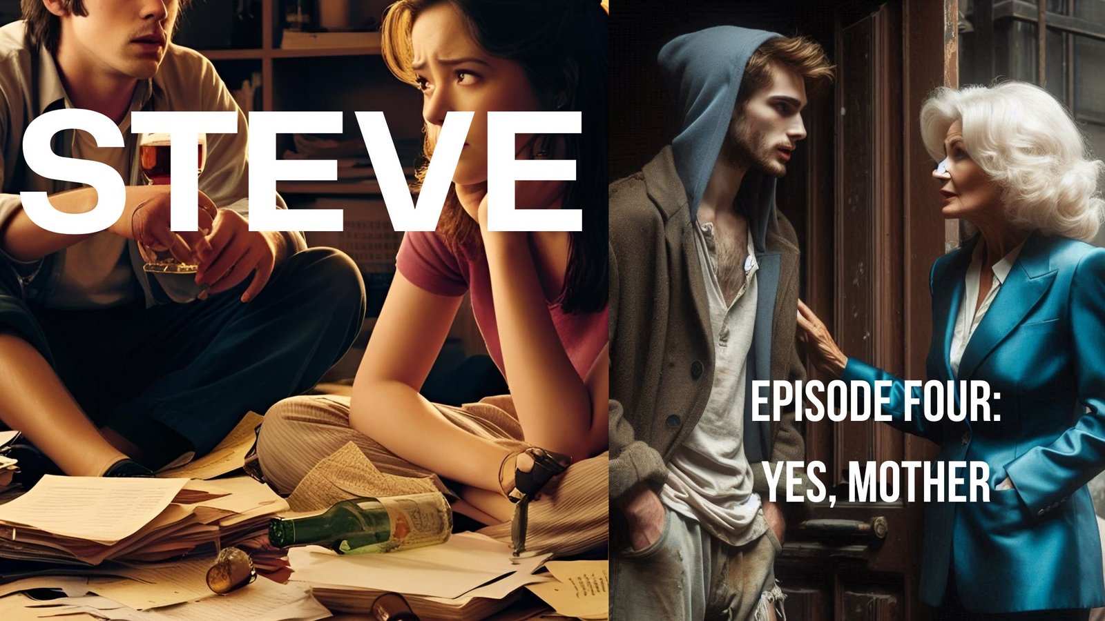 STEVE (4) - Yes, Mother - Untitle Mini-Series - Website Banner Steve's Mother Visits the writer in episode four