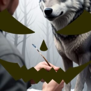 Steve Poem - Shades Insane - the Wolf - image 2 Painting the Hungry Wolf - Shades insane -Steve 3