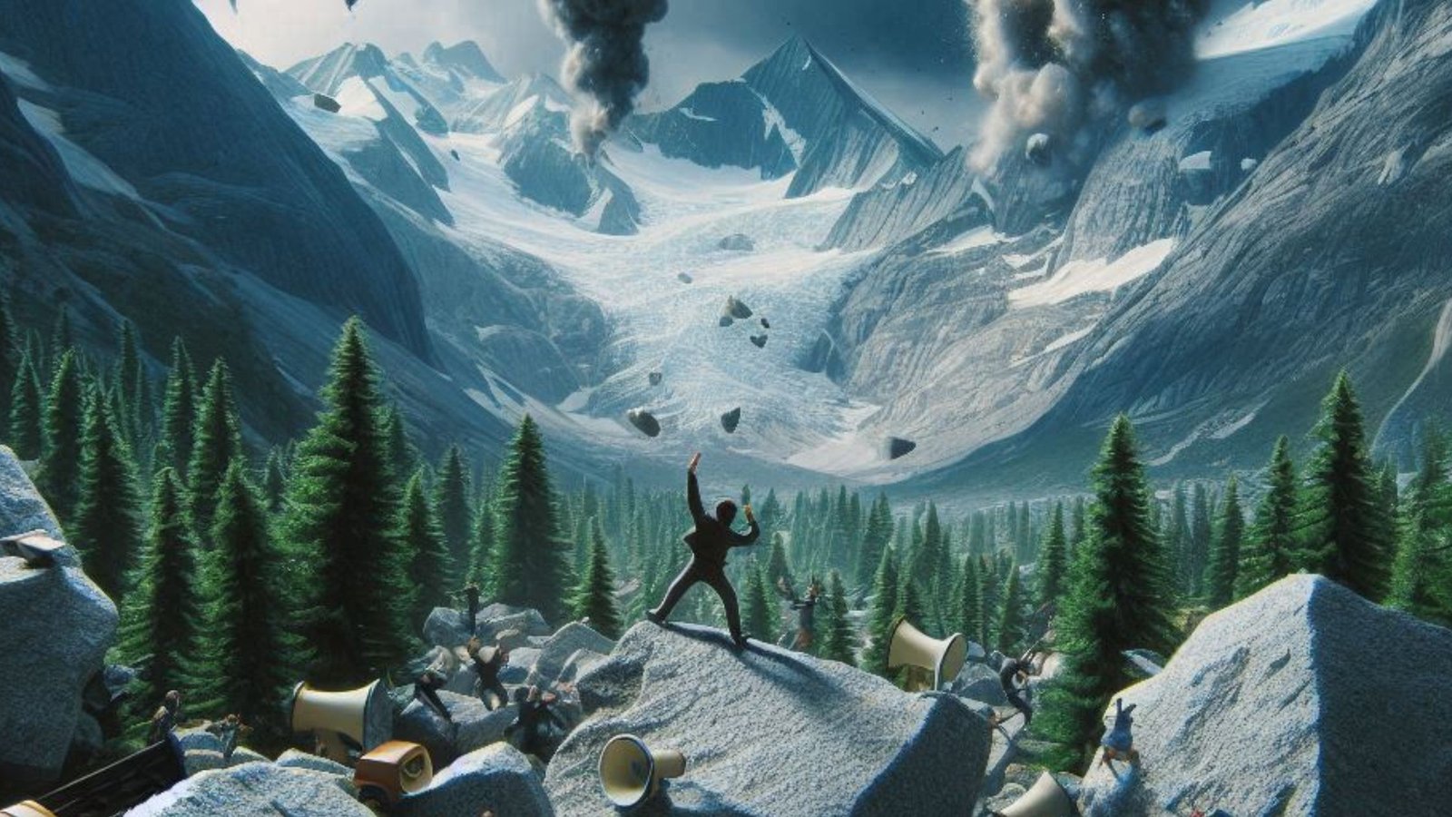 2024 Poem by BW Derge - Shouting Avalanche Caused the Rocks to Fall 2024 Poem, "Shouting Avalanche Caused the Rocks to Fall"