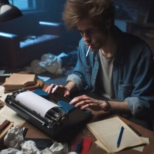 Dear Steve - It Is Episode 9 on a Typewriter - image 2 Steve Writing a Letter on a Typewriter - episode 9