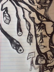 weird doodle art drawing - featured September 2025