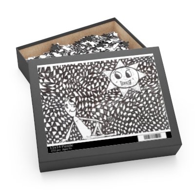 weird-art-sun-figure-puzzle-120-252-500-piece-jigsaw-for-family-fun-unique-gift-home-decor-stress-relief-game-night Tricky weird checkerboard jigsaw puzzle - Christmas 2025 Gift Idea