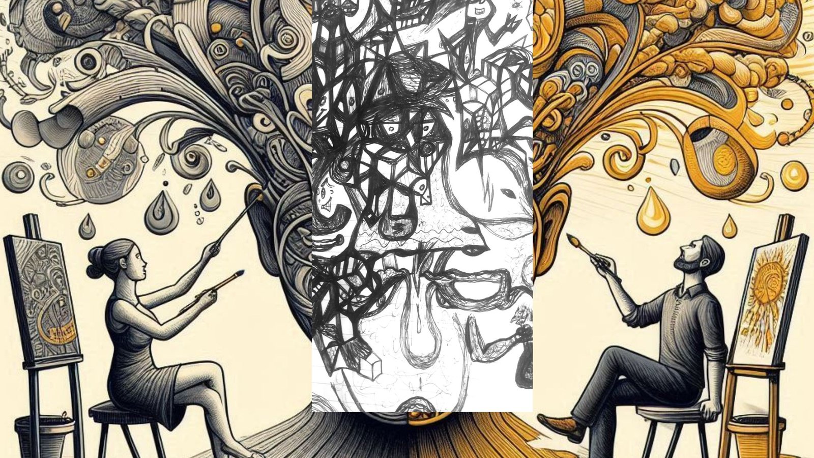 Direct Intent vs Creative Expression of the Psyche - Art Post Artistic Expression of the Psyche - Art Essay Title Image