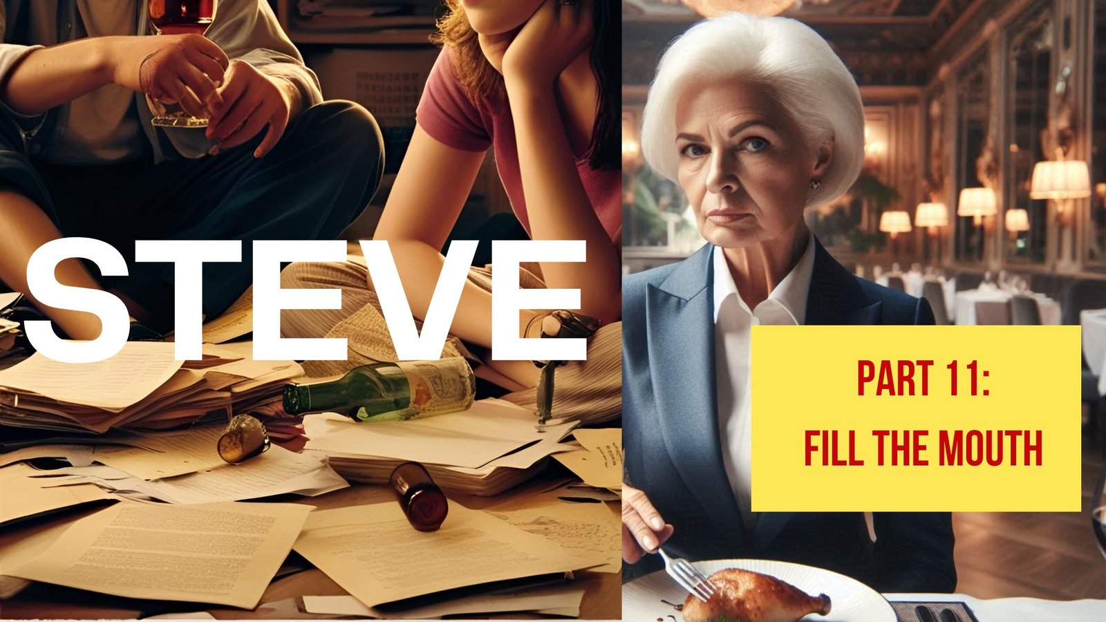 Steve’s Story Continues with Lunch and a Poem called Fill the Mouth