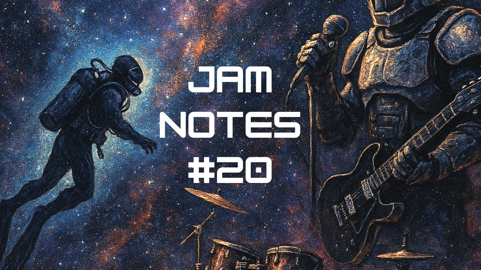 Instrumental Improvised Music on Drums and Guitar - Jam Notes 20