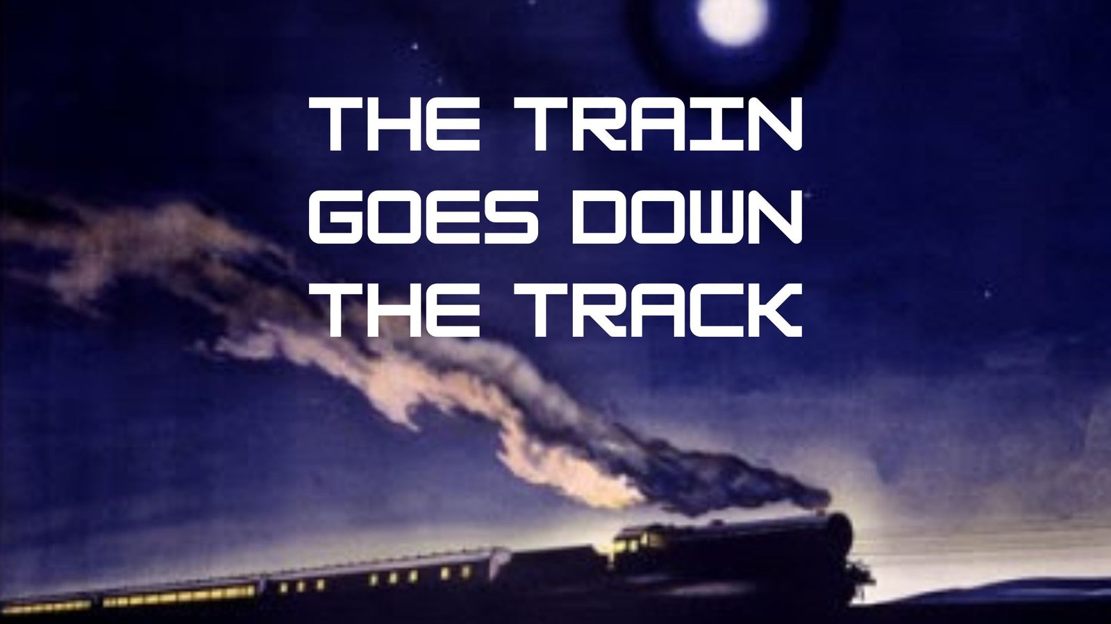 Poem from Mars Jazz by BW Derge - The Train Goes Down the Track
